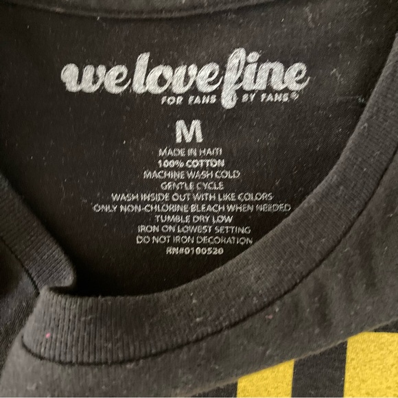 “Fight The Power” Black and Yellow Short Sleeve T Shirt Size M by We Love Fine - Picture 4 of 4